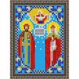«Светлица» набор для вышивания бисером 8452ЛМ «Св. Петр и Феврония» бисер Чехия 7,5x10 см