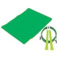 :  - Набор для фитнеса (эспандер ленточный+скакалка скоростная), цвет зеленый