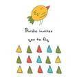 :  - Блокнот для записей "Birdie invites you to fly"