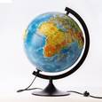 :  - Глобус Земли физико-политический рельефный с подсветкой, d 320 мм