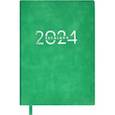 :  - Ежедневник датированный на 2024 год Шеврет экстра, зеленый, А6+, 120 листов