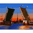 :  - Холст с красками "Рисование по номерам. Развод моста в Петербурге"