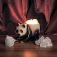 :  - Соляной светильник "Панда" малый 15 x 10 см, керамическое основание