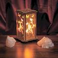 :  - Соляной светильник "Бабочки" малый 15 x 10 см, деревянный декор