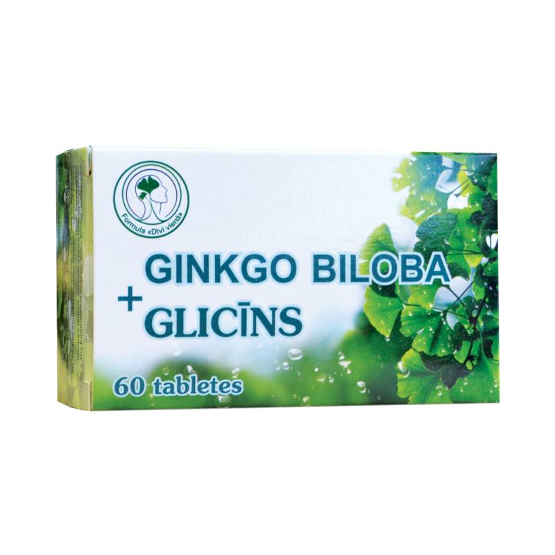 Ginko Biloba + Glicin 200mg. 60 таб