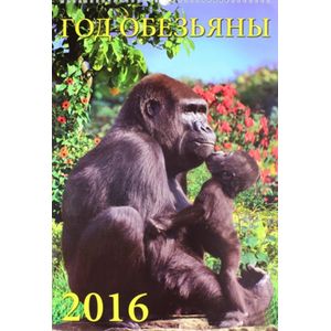 Календарь настенный на 2016 год "Год обезьяны" (12617)