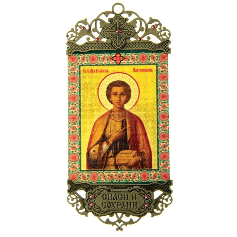 Икона-хоругвь "Великомученик и целитель Пантелеимон"