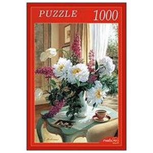 Puzzle-1000  Цветы на кофейном столике