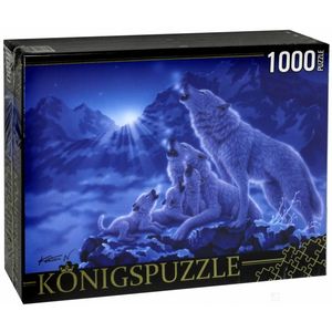 Puzzle-1000 "Волки и ночные горы" (МГК1000-6476)