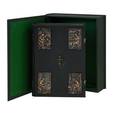 russische bücher:  - Библия (с замком и литографиями, в футляре, зеленая)
