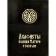 russische bücher:  - Акафисты Божией Матери и святым (кожаный переплет)