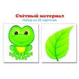 russische bücher:  - Счетный материал (набор из 20 карт)  Лягушки, листик