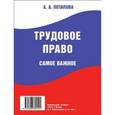 russische bücher: Потапова Анастасия Андреевна - Трудовое право. Самое важное