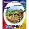 russische bücher: Федоров-Давыдов А. - Птичка. Начинаем читать по слогам.