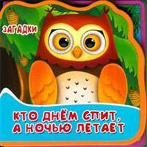 russische bücher:  - Книжка с мягкими пазлами. Кто днем спит, а ночью летает. Загадки.