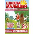 russische bücher: Разин С. - Дикие и домашние животные. Развивающая книга с наклейками для детей с 2-х лет
