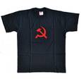 :  - Футболка мужская, черная. С серпом и молотом.Размер S