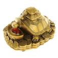 :  - Нэцкэ "Черепахи горка на монетах с чашей камень", 9 х 7 х 7 см