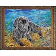 :  - "Лабрадор" 38x30 см набор на атласе для вышивания чешским бисером ВЛ-034П