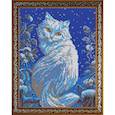:  - "Лунная кошечка" 19x24 см набор на атласе для вышивания чешским бисером ВЛ-025П