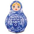 :  - Магнит в форме матрешки "Русская душа. Гжель", 7,7x5,4 см