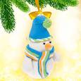 :  - Новогодняя игрушка, набор для создания из массы для лепки «Снеговик»