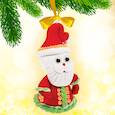 :  - Новогодняя игрушка из массы для лепки «Дед Мороз»