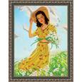 :  - «Светлица» набор для вышивания бисером №150 «Девушка с ромашками» бисер Чехия 19x24см