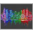 :  - ВЛ-096П "Ночной город" 38x30 см набор для вышивания чешским бисером "Вышивочка"
