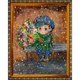 :  - ВЛ-051 "Парнишка с букетом" 24x30 см набор для вышивания чешским бисером "Вышивочка"
