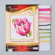 :  - Набор для вышивания крестом «Розовый тюльпан» 11x11 см