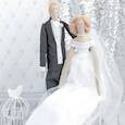 :  - Свадебные куклы Mr&Mrs, набор для шитья, 18 x 22 x 3.6 см