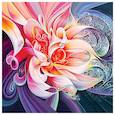 :  - Алмазная картина "Абстрактный цветок" 30x30 см
