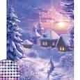 :  - Алмазная вышивка с частичным заполнением "Зима" холст
