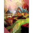 :  - Алмазная вышивка круглыми стразами с частичным заполнением «Сказочный домик», 35x44 см. Набор для творчества