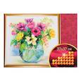 :  - Алмазная вышивка с частичным заполнением «Букет», 37x37 см. Набор для творчества