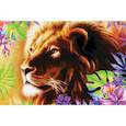 :  - Алмазная вышивка с полным заполнением 20х30 «Лев», холст