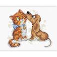 :  - Набор для вышивания "Лучшие друзья" 18 x 14 см