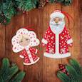 :  - Новогодние игрушки из фетра «Дед мороз и Снегурочка»