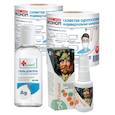 :  - Антибактериальный набор №1 (2 упаковки масок-салфеток, 2 антибактериальных геля)