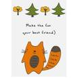 :  - Блокнот для записей "Make the fox your best friend"