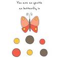 :  - Блокнот для записей "You are as gentle as butterfly is"