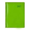 :  - Ежедневник на 2017 год, датированный, А6, искусственная кожа, Салатовый