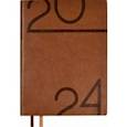 :  - Ежедневник датированный на 2024 год Гоутскин, коричневый, А6+, 176 листов