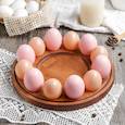 :  - Подставка для пасхальных яиц и кулича Adelica «ХВ», 12 отделений, 25x1,8 см, массив берёзы