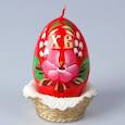 :  - Декоративная свеча «Пасхальное яйцо в лукошке», 10 см