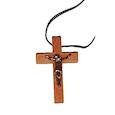 :  - Деревянный крестик с распятием
