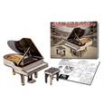 :  - Сборная модель. 4 листа. Черно-белый рояль (МД-9303)