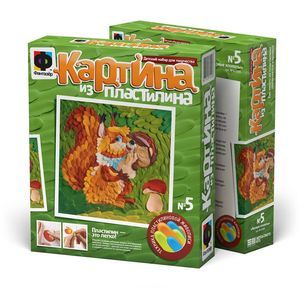 :  - Набор для создания картины из пластилина Фантазер "Лесные хлопоты"