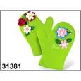 :  - Набор "Шьем прихватку: варежки зеленые". 31381